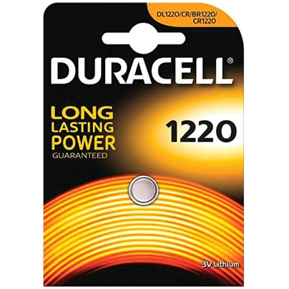  батарейки (таблетки): Duracell DL1220 Блистерная упаковка 1шт.
